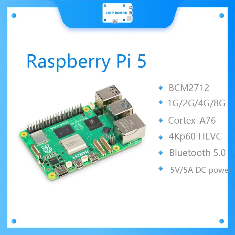 Raspberry Pi 5 8Gb - for Raspberry Pi 5 Board Cortex-A76
