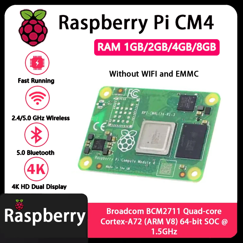 Raspberry Pi CM4 1GB/2GB/4GB/8 - Raspberry Pi Cm4 8Gb Ram 32Gb Emmc Wifi review and price