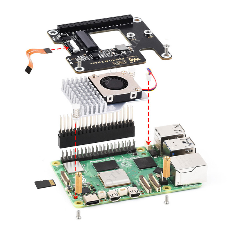 Raspberry Pi5 PCIe to M.2 NVMe - Raspberry Pi 5 8Gb review and price