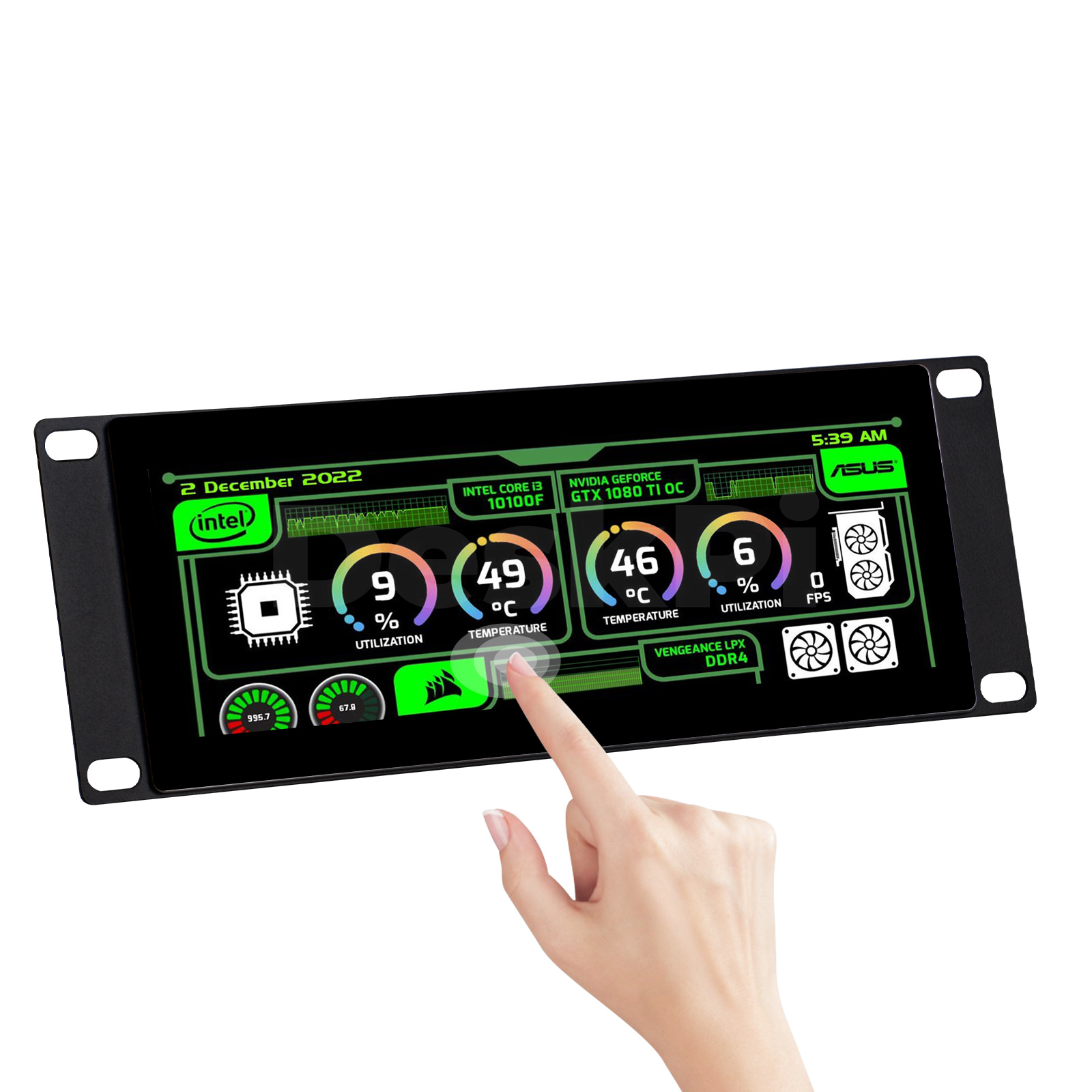DeskPi 7.84-inch Touch Screen  - Deskpi Super6C review and price