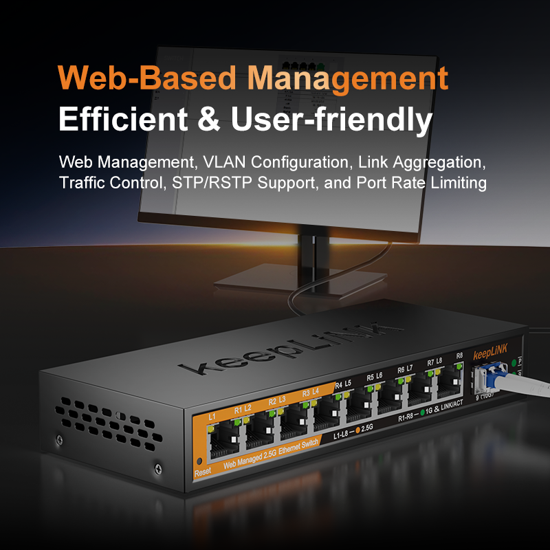 KeepLiNK 2.5Gb Managed Switch  - Sfp+ 10G Managed Switch 8 Port review and price