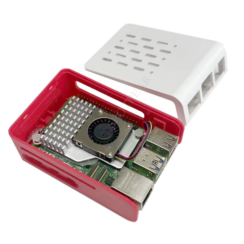 Raspberry Pi 5 Red-White cooli - Raspberry Pi 5 8Gb review and price