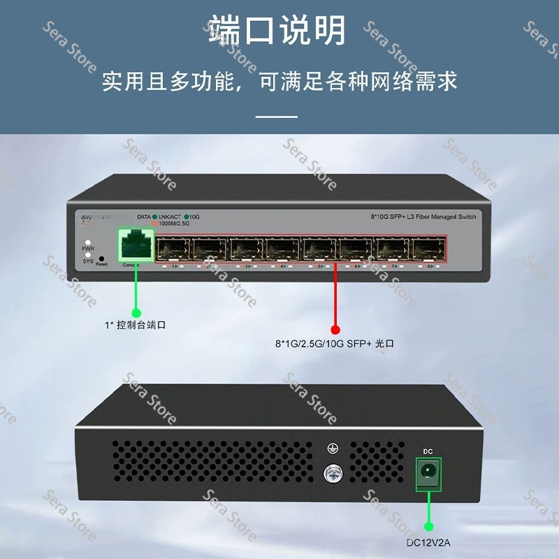 8 Ports Full 10 Gigabit Ethern - Sfp+ 10G Managed Switch 8 Port review and price