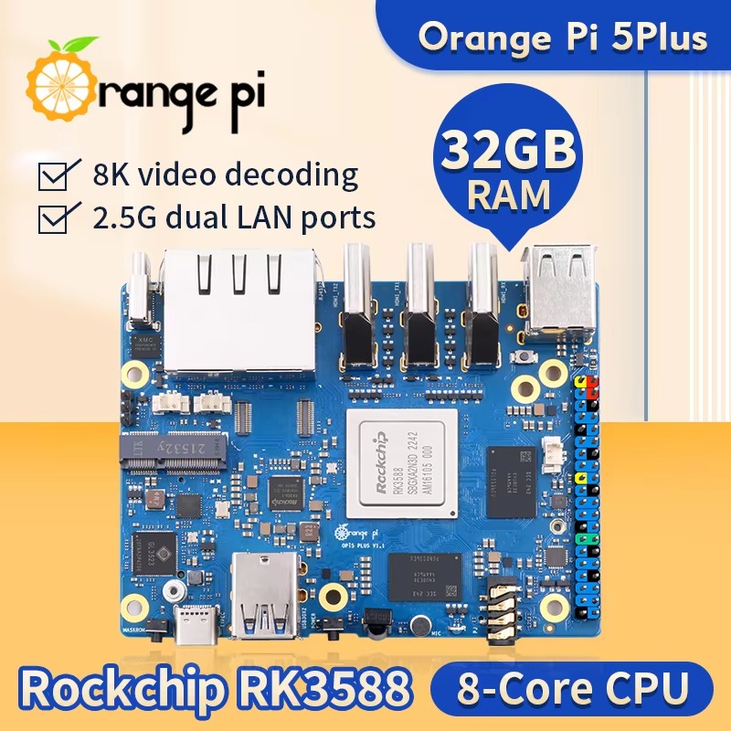 DroMaRockchip Single Board RK3 - Orange Pi 5 Plus 32Gb review and price