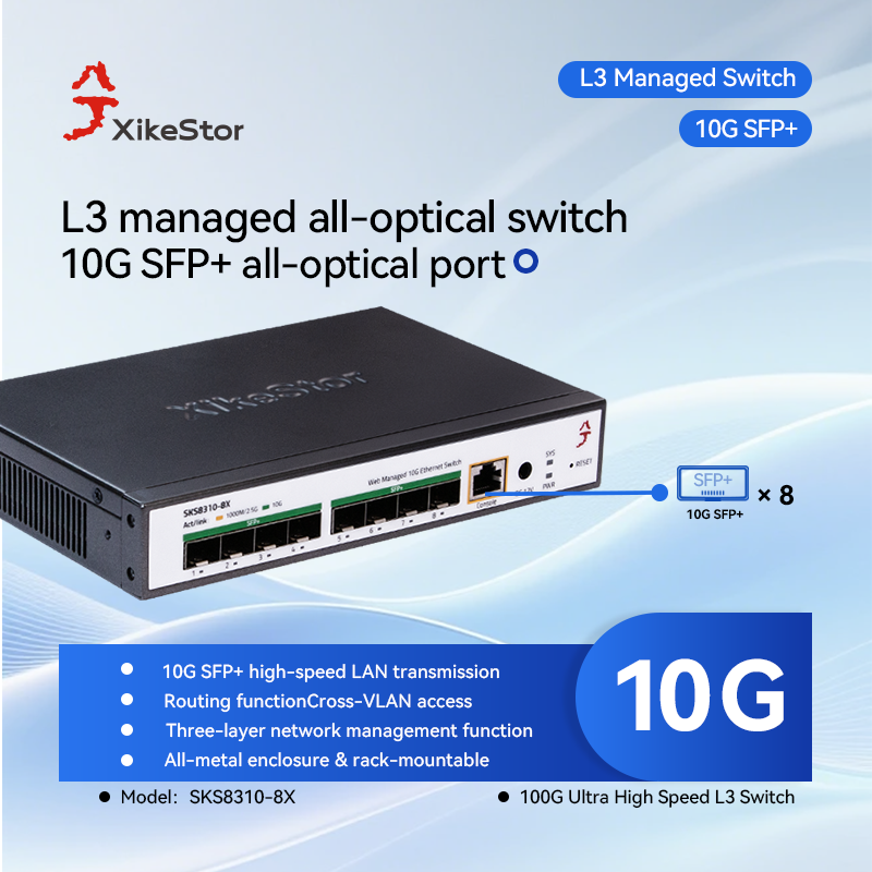 XikeStor Three-Layer Managemen - Sfp+ 10G Managed Switch 8 Port review and price